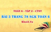 Bài 3 trang 78 SGK Toán 6 Tập 2 Chân trời sáng tạo